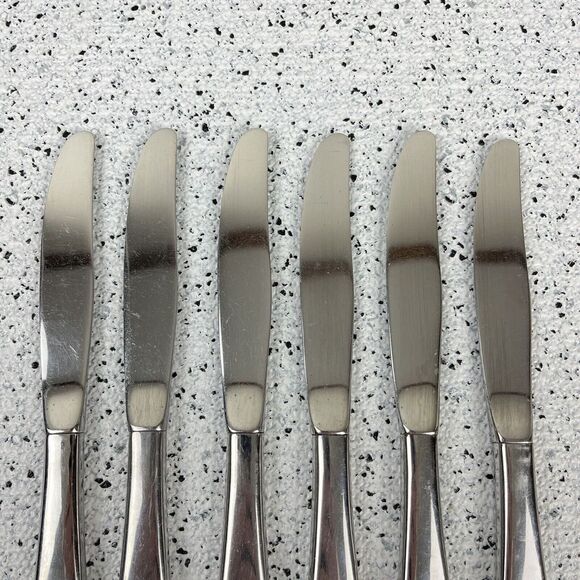 Oneida OUR ROSE Lot of 6 Table Knives Replacements Hollow Stainless‎ Steel - Picture 3 of 4